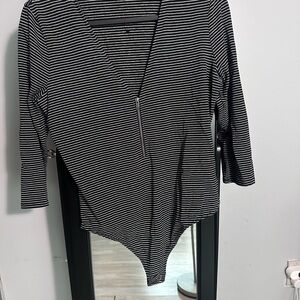 Express Black and White Striped Kids Bodysuit